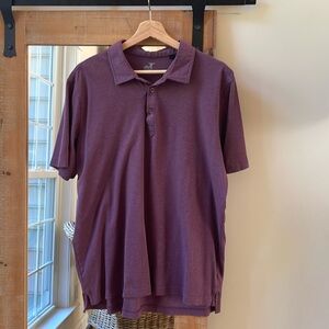 Raffi Plum Cotton Polo Shirt Size XL